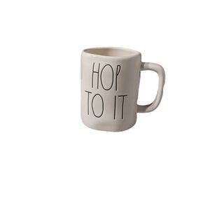 RAE DUNN "HOP TO IT" CERAMIC MUG